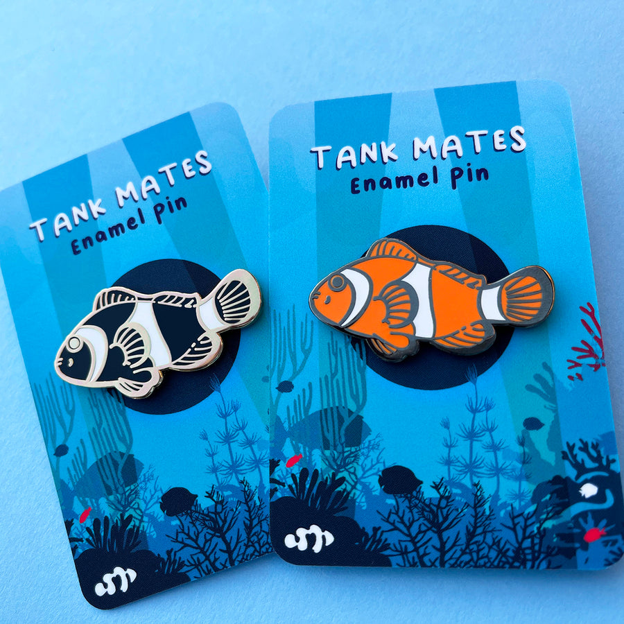 Clownfish (Orange) Tank Mates Enamel Pin