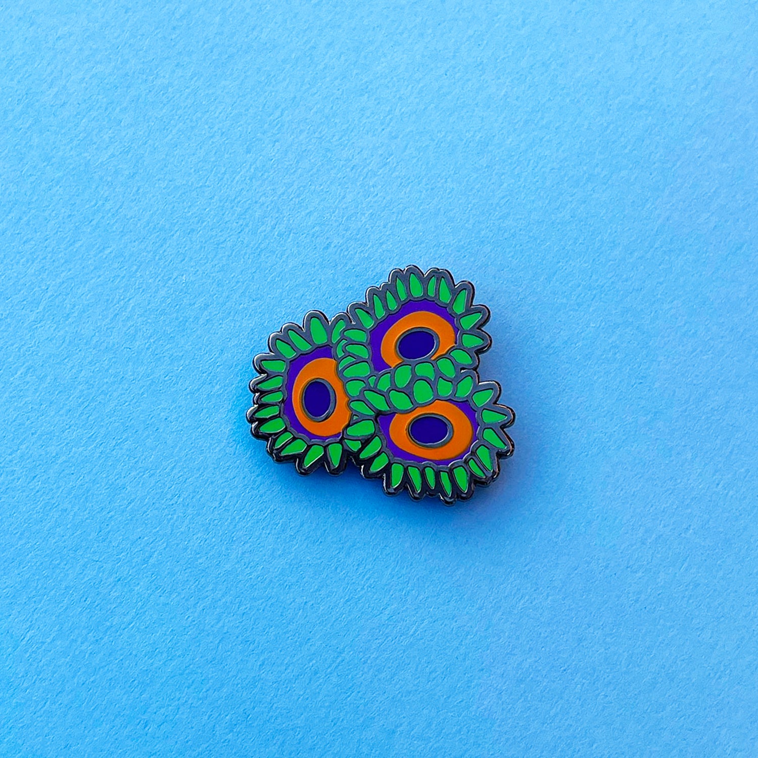 Green Zoa Coral Enamel Pin