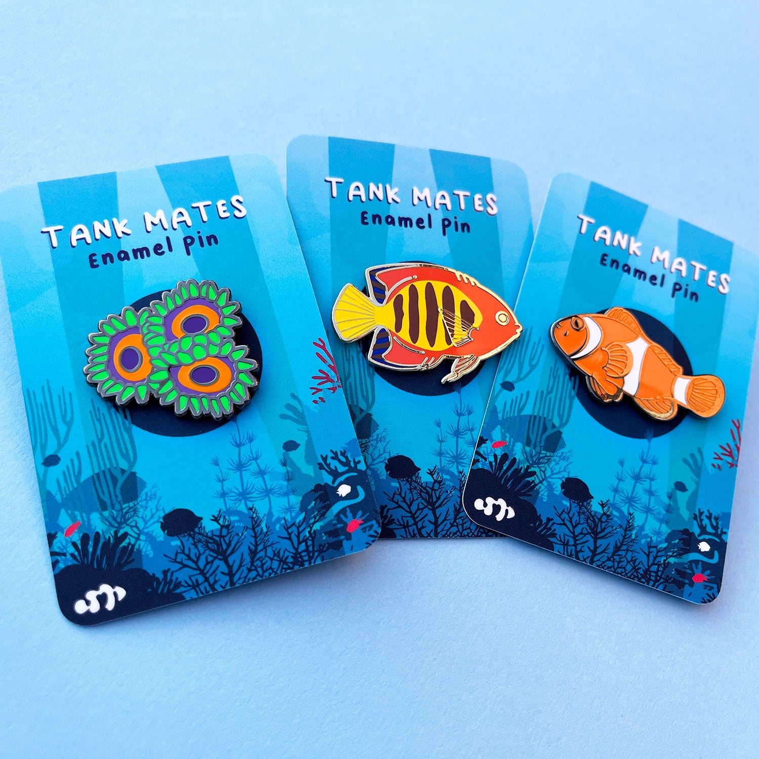 Green Zoa Coral Enamel Pin